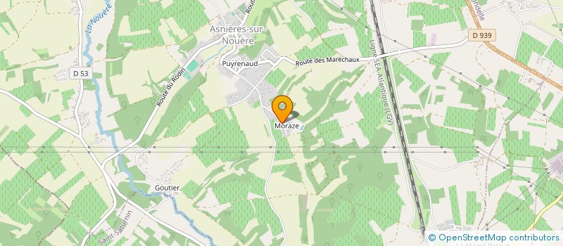 localisation de l'entreprise MADAME NATHALIE ROUSSARIE à ASNIERES-SUR-NOUERE