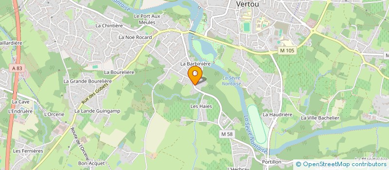localisation de l'entreprise MADAME NATHALIE ROUSSEAU à VERTOU