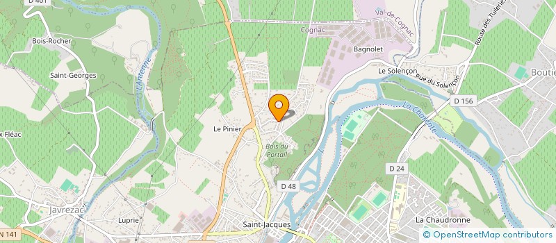 localisation de l'entreprise MADAME NATHALIE ROUSSEAU à COGNAC