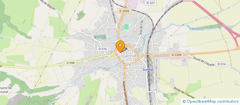 localisation de l'entreprise MADAME NATHALIE ROUSSEAU à GANNAT