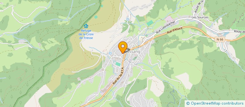 localisation de l'entreprise MADAME NATHALIE ROUSSELLE  BUSSANG