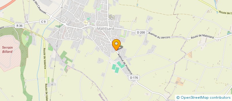 localisation de l'entreprise MADAME NATHALIE ROUSSON  MONTELIER