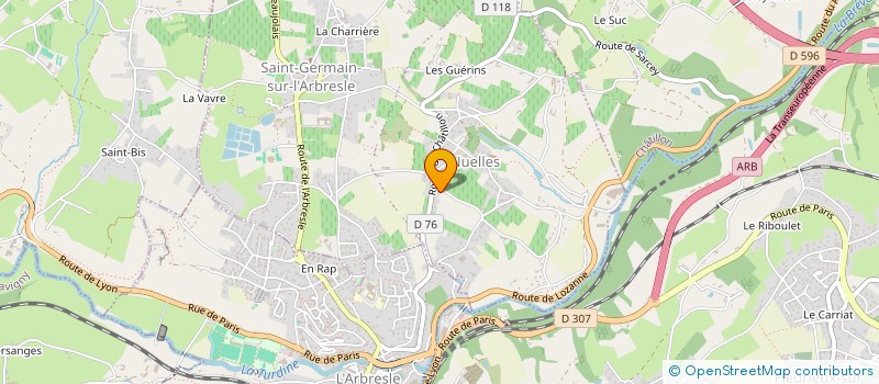 localisation de l'entreprise MADAME NATHALIE ROUSSON  SAINT-GERMAIN-NUELLES