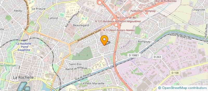 localisation de l'entreprise MADAME NATHALIE ROUVIER  LA ROCHELLE