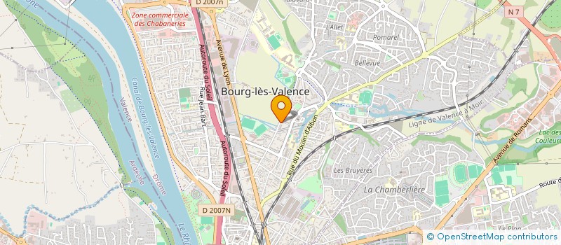 localisation de l'entreprise MADAME NATHALIE ROUX à BOURG-LES-VALENCE