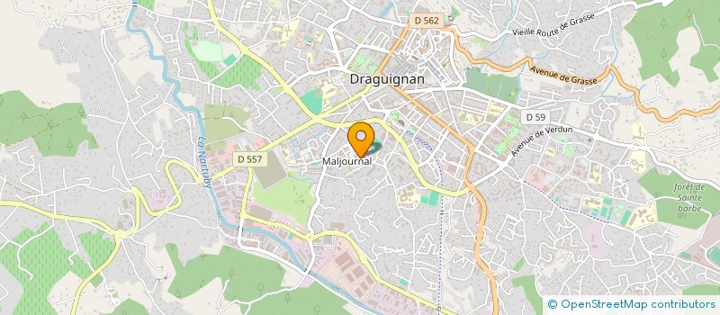 localisation de l'entreprise MADAME NATHALIE ROUX à DRAGUIGNAN