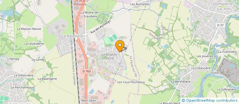 localisation de l'entreprise MADAME NATHALIE ROUX  LE POIRE-SUR-VIE