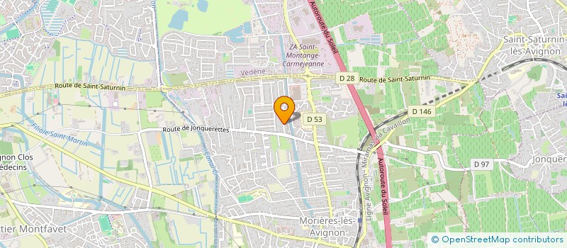 localisation de l'entreprise MADAME NATHALIE ROUX BONNET  MORIERES-LES-AVIGNON