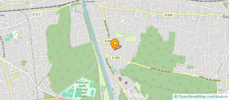localisation de l'entreprise MADAME NATHALIE ROY  GUJAN-MESTRAS