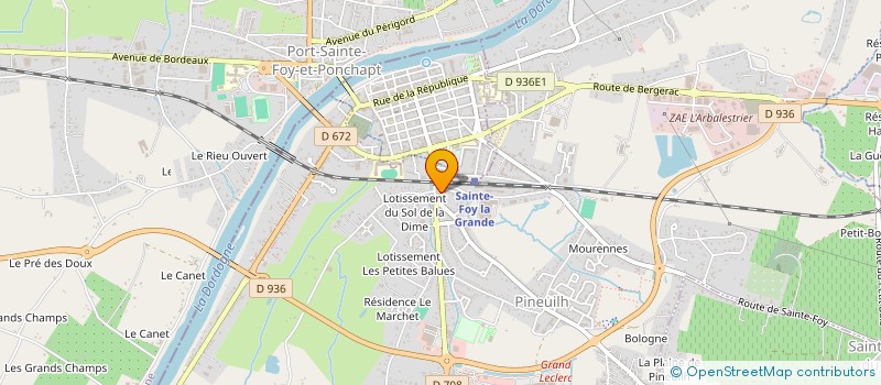 localisation de l'entreprise MADAME NATHALIE RUALEZ - LASSERRE  PINEUILH