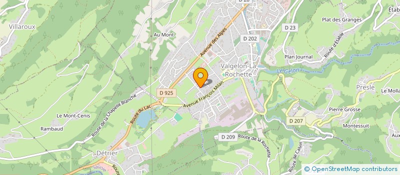 localisation de l'entreprise MADAME NATHALIE RUBIN  VALGELON-LA ROCHETTE