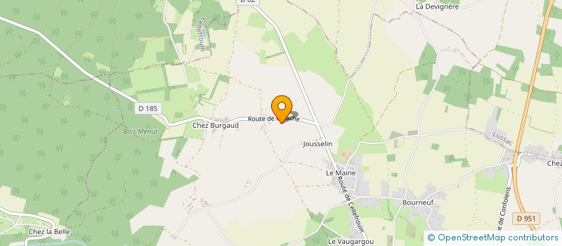 localisation de l'entreprise MADAME NATHALIE RUIZ à CHASSENEUIL-SUR-BONNIEURE