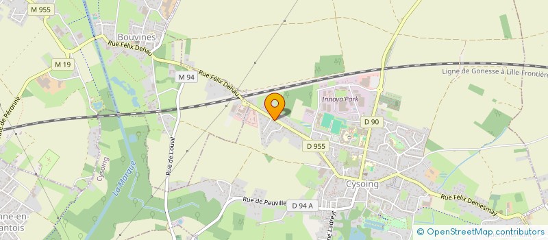 localisation de l'entreprise MADAME NATHALIE RYCKEWAERT  CYSOING