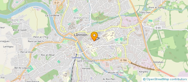 localisation de l'entreprise MADAME NATHALIE SABLON à LANNION