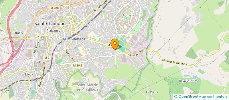 localisation de l'entreprise MADAME NATHALIE SABOT  SAINT-CHAMOND