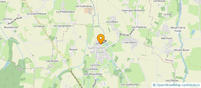 localisation de l'entreprise MADAME NATHALIE SAEZ  SAINT-JULIEN-SUR-VEYLE