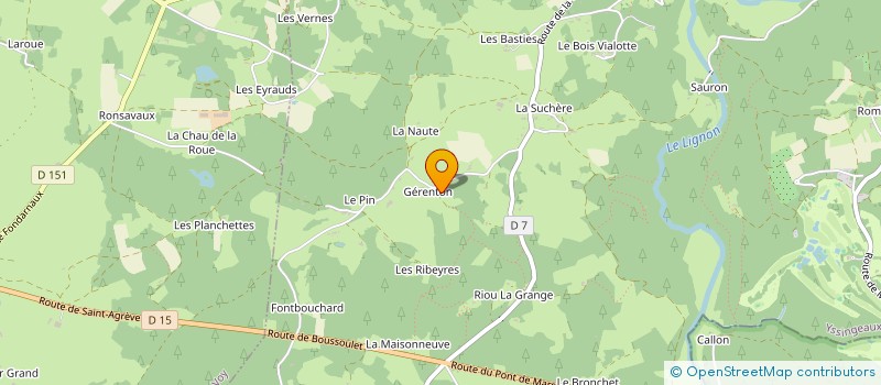 localisation de l'entreprise MADAME NATHALIE SAGNOL à LE CHAMBON SUR LIGNON
