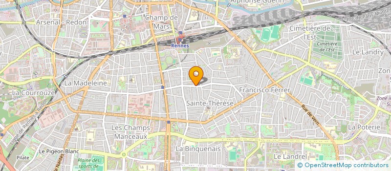 localisation de l'entreprise MADAME NATHALIE SAGOT  RENNES
