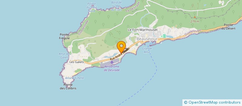 localisation de l'entreprise MADAME NATHALIE SAINT-AURET  LA DESIRADE