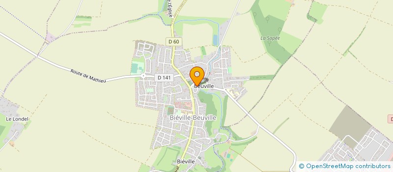 localisation de l'entreprise MADAME NATHALIE SAINT-GEORGES  BIEVILLE-BEUVILLE