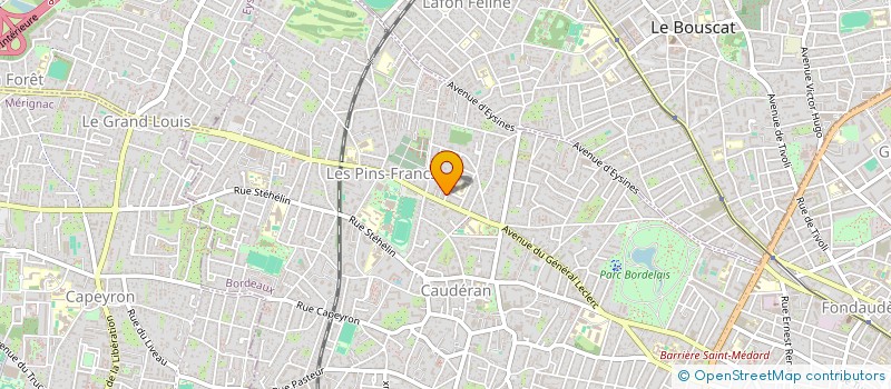 localisation de l'entreprise MADAME NATHALIE SAINT-LUC  BORDEAUX