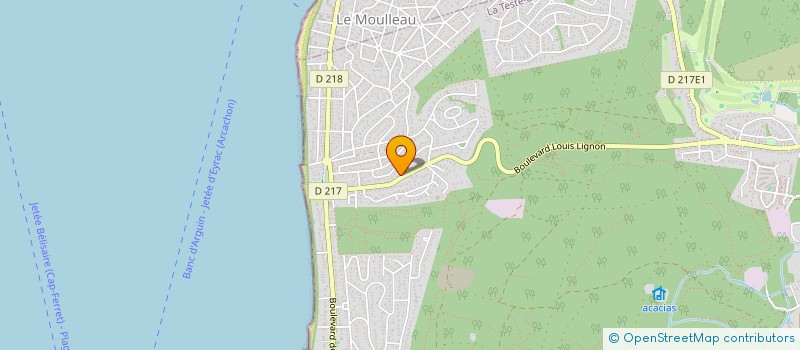 localisation de l'entreprise MADAME NATHALIE SAINT MARTIN  LA TESTE-DE-BUCH