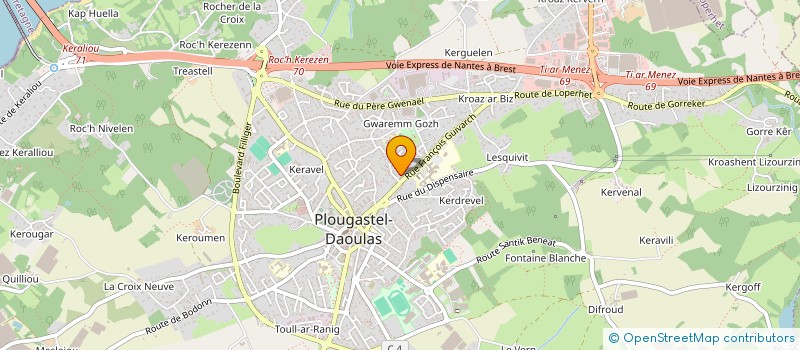 localisation de l'entreprise MADAME NATHALIE SALAUN à PLOUGASTEL-DAOULAS