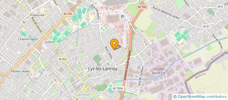 localisation de l'entreprise MADAME NATHALIE SAMPAIO  LYS-LEZ-LANNOY