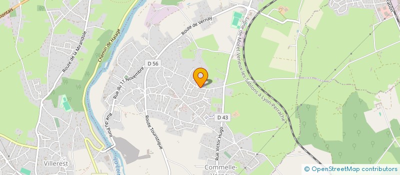 localisation de l'entreprise MADAME NATHALIE SANCHEZ  COMMELLE-VERNAY