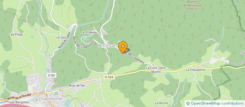 localisation de l'entreprise MADAME NATHALIE SANDRON à ARCONSAT