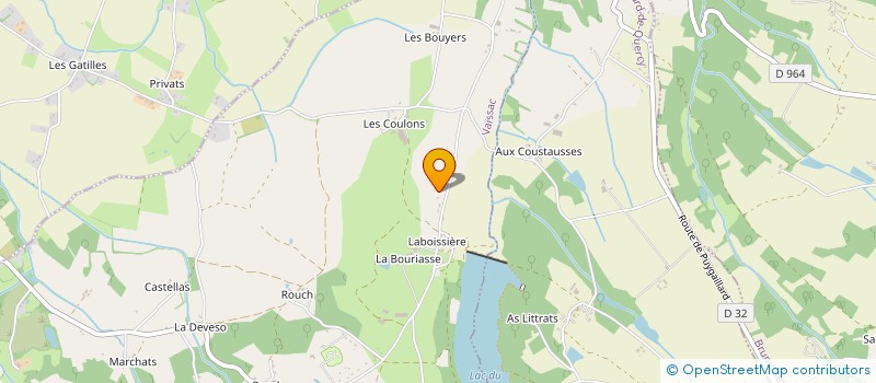 localisation de l'entreprise MADAME NATHALIE SANTIN  VAISSAC