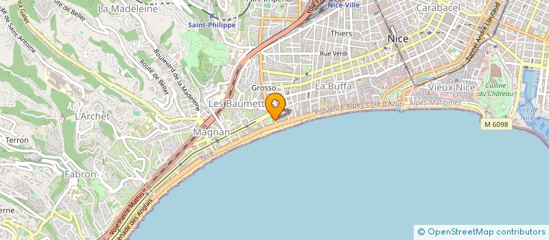 localisation de l'entreprise MADAME NATHALIE SANZ à NICE