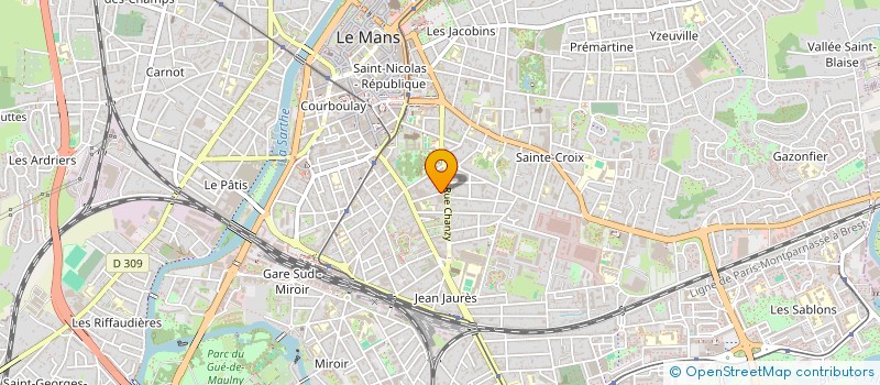 localisation de l'entreprise MADAME NATHALIE SARRAUSTE DE MENTHIERE  LE MANS