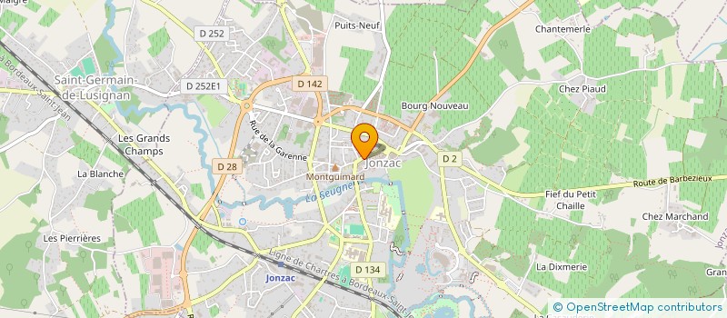 localisation de l'entreprise MADAME NATHALIE SARRAZIN  JONZAC