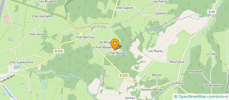 localisation de l'entreprise MADAME NATHALIE SARRY  BORT-L'ETANG