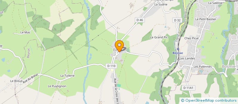 localisation de l'entreprise MADAME NATHALIE SAUBION  SARLAT-LA-CANEDA