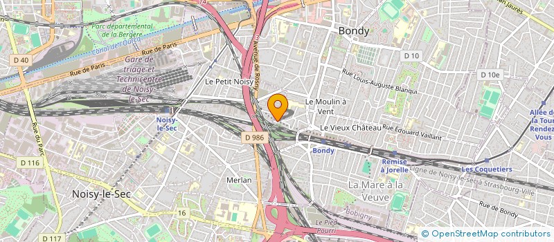 localisation de l'entreprise MADAME NATHALIE SAUNIER  BONDY