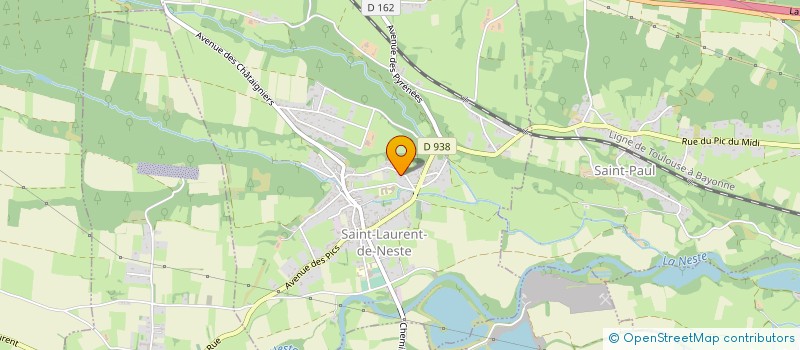 localisation de l'entreprise MADAME NATHALIE SAURAT  SAINT-LAURENT-DE-NESTE