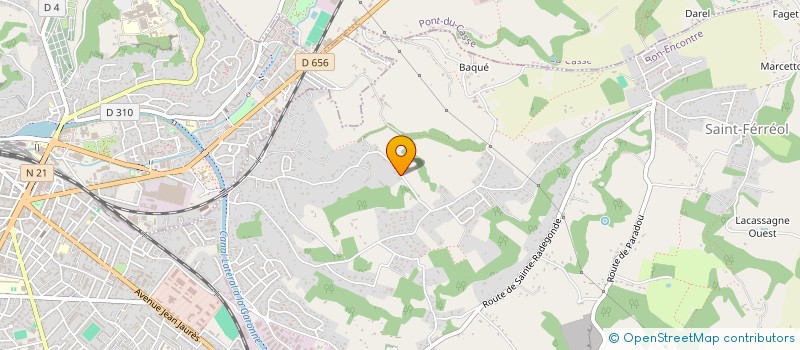 localisation de l'entreprise MADAME NATHALIE SAURAT  SAINT-PIERRE-DE-CLAIRAC