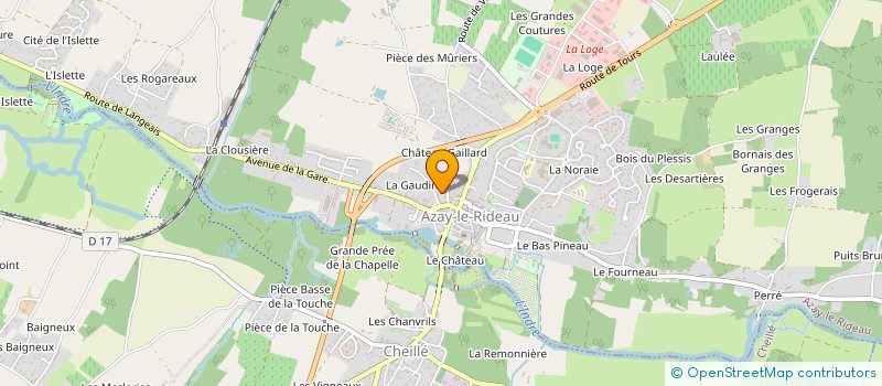 localisation de l'entreprise MADAME NATHALIE SAUVAGE  AZAY-LE-RIDEAU