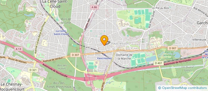 localisation de l'entreprise MADAME NATHALIE SAUVAN  VAUCRESSON