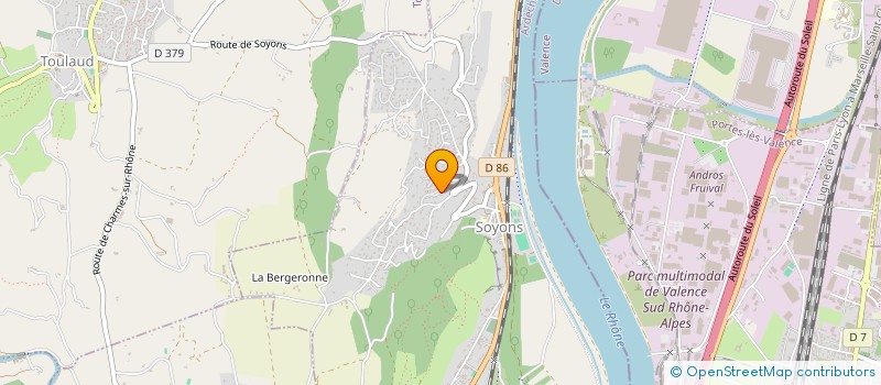 localisation de l'entreprise MADAME NATHALIE SAUVETRE  SOYONS