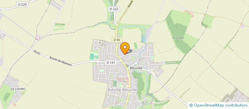 localisation de l'entreprise MADAME NATHALIE SAVELLI  BIEVILLE-BEUVILLE