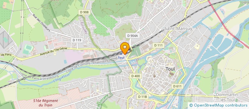 localisation de l'entreprise MADAME NATHALIE SAXE à TOUL