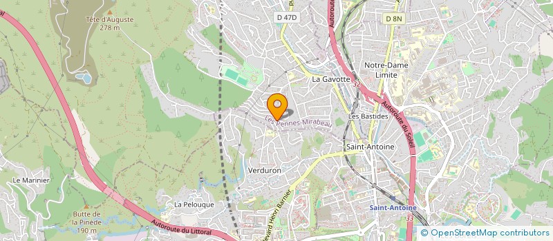 localisation de l'entreprise MADAME NATHALIE SCALETTA à LES PENNES-MIRABEAU