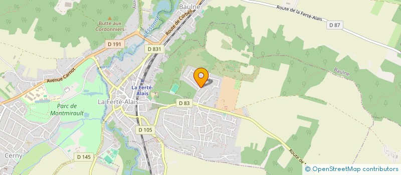 localisation de l'entreprise MADAME NATHALIE SCELLIER  LA FERTE-ALAIS