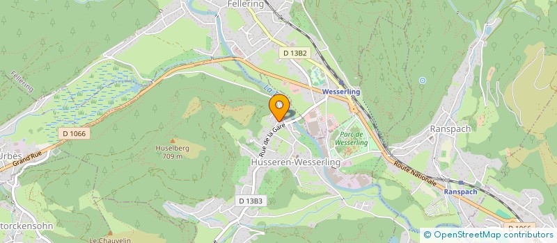 localisation de l'entreprise MADAME NATHALIE SCHIRMER  HUSSEREN-WESSERLING