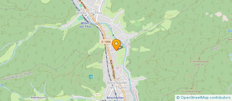 localisation de l'entreprise MADAME NATHALIE SCHWOEBEL  BITSCHWILLER-LES-THANN