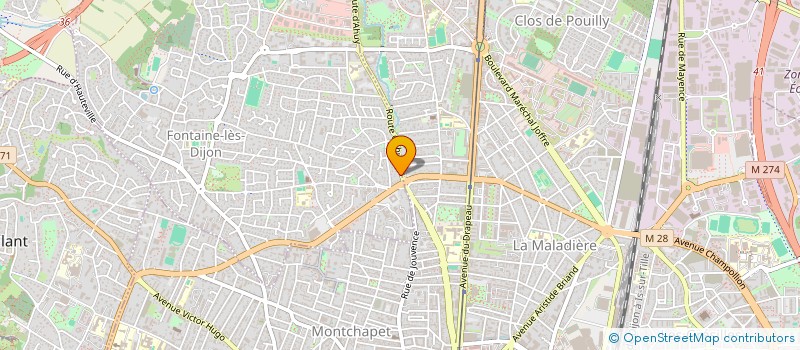 localisation de l'entreprise MADAME NATHALIE SEGUIN  FONTAINE-LES-DIJON