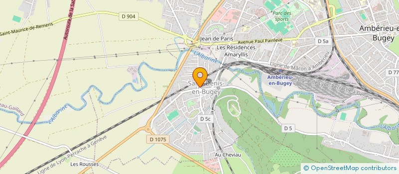 localisation de l'entreprise MADAME NATHALIE SERCLERAT  SAINT-DENIS-EN-BUGEY